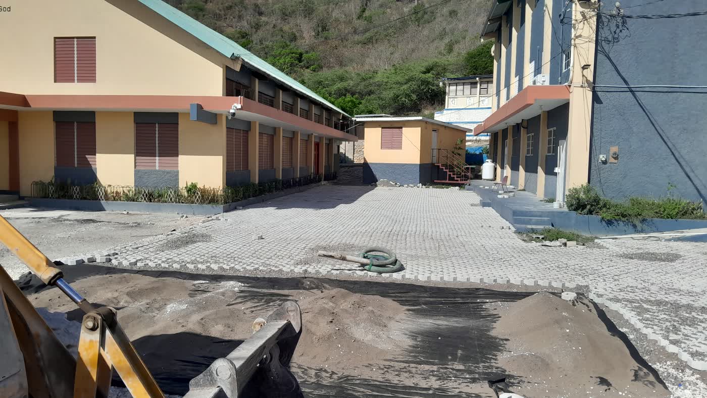 Building renovation progress at Portmore New Testament Church of God