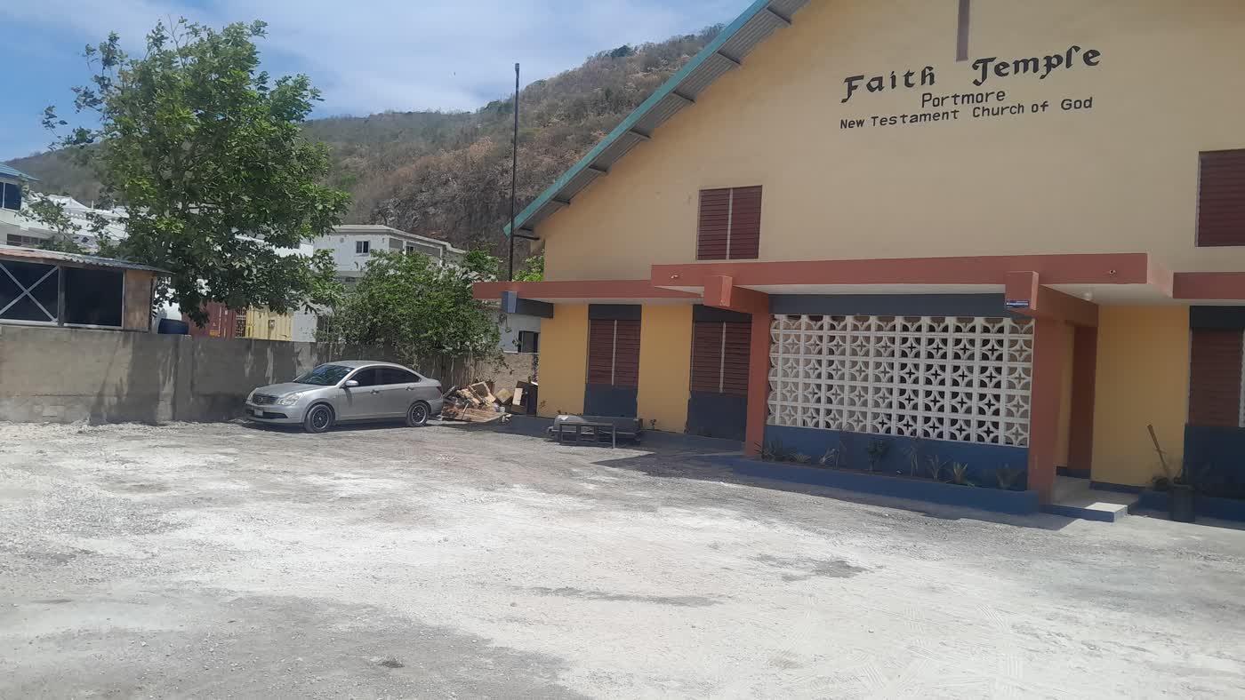 Building renovation progress at Portmore New Testament Church of God