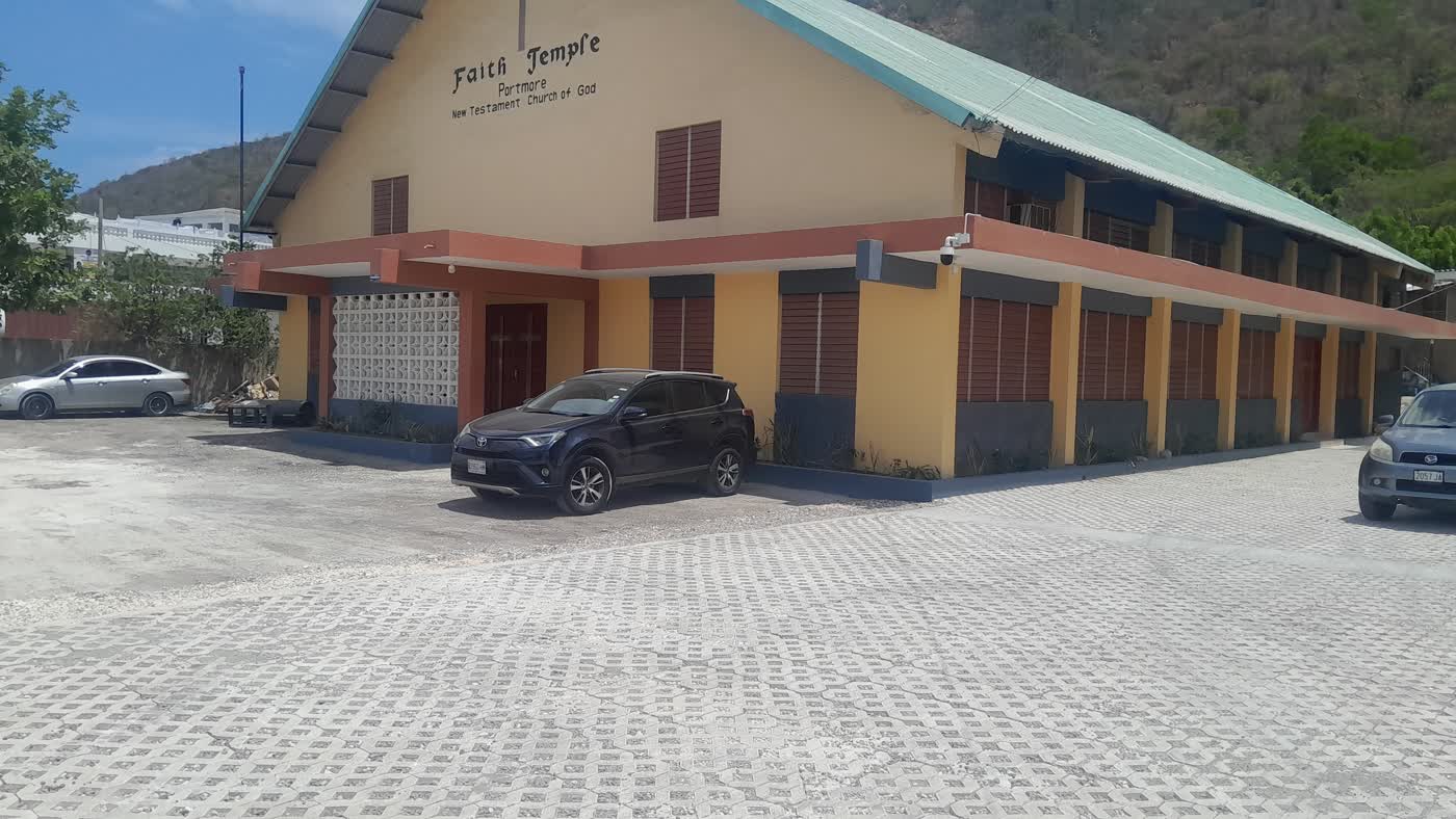 Building renovation progress at Portmore New Testament Church of God