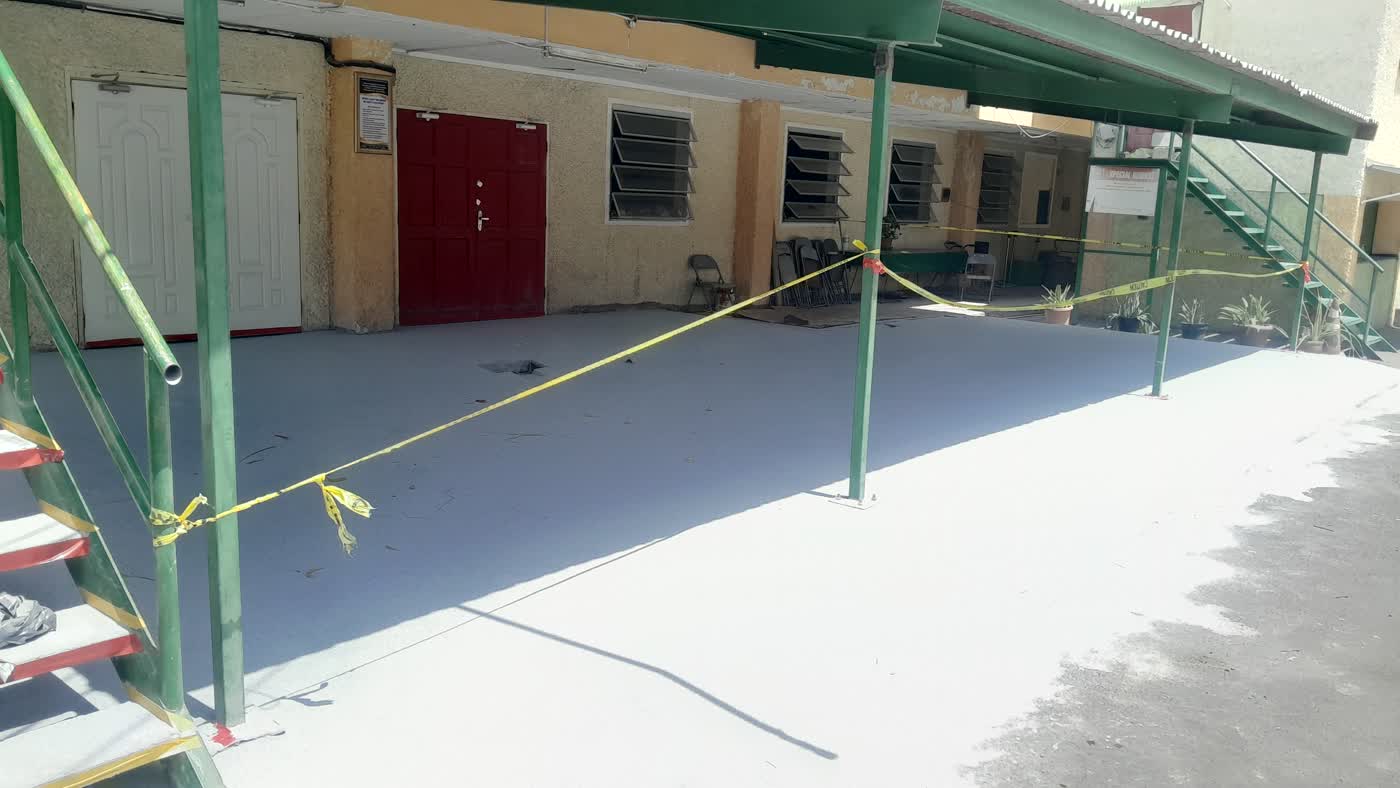 Building renovation progress at Portmore New Testament Church of God